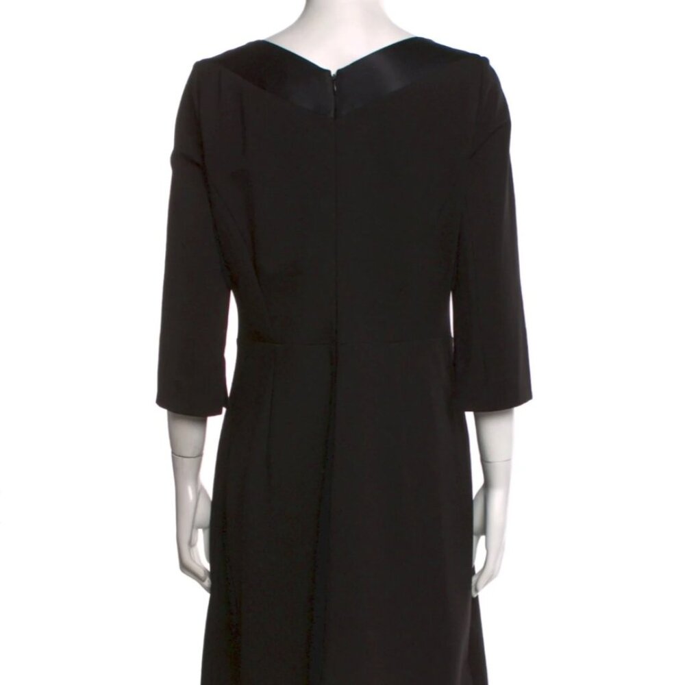 Dorothee Schumacher Black Satin-Trim Midi Dress - Size M View 3